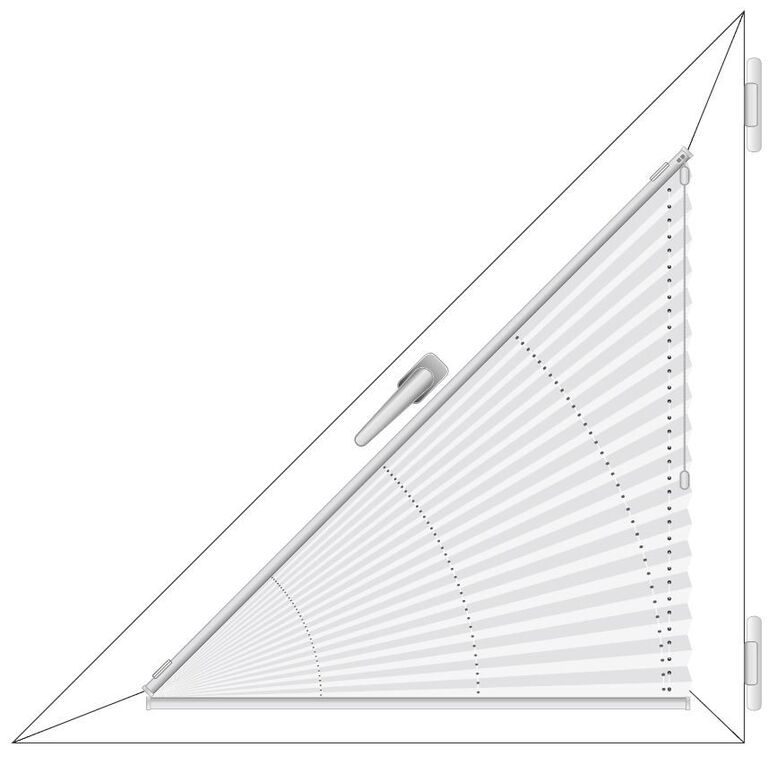 Plisa na okna trójkątne